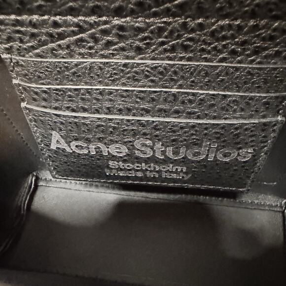 ACNE STUDIOS Musubi Leather Black Shoulder Bag New Chain Link Hardware NEW - Picture 8 of 9